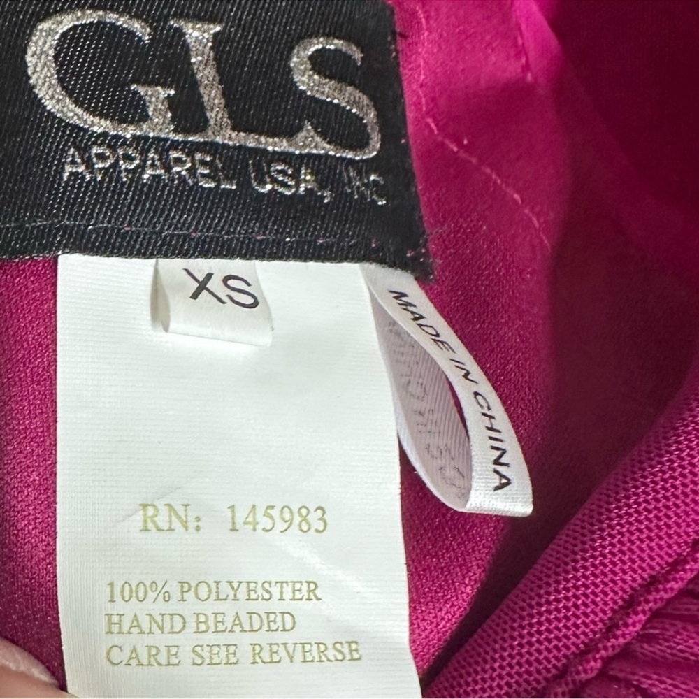 NWT Elegant Magenta Maxi Formal Evening Party Dress Gown - Picture 15 of 16